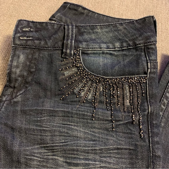 BUFFALO low rise bejewelled jeans - Picture 2 of 6